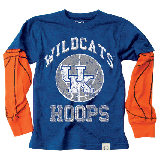 Kentucky Wildcats  Youth Basketball Sleeve Tee