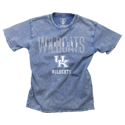 Kentucky Wildcats Faded Raw Edge Tee