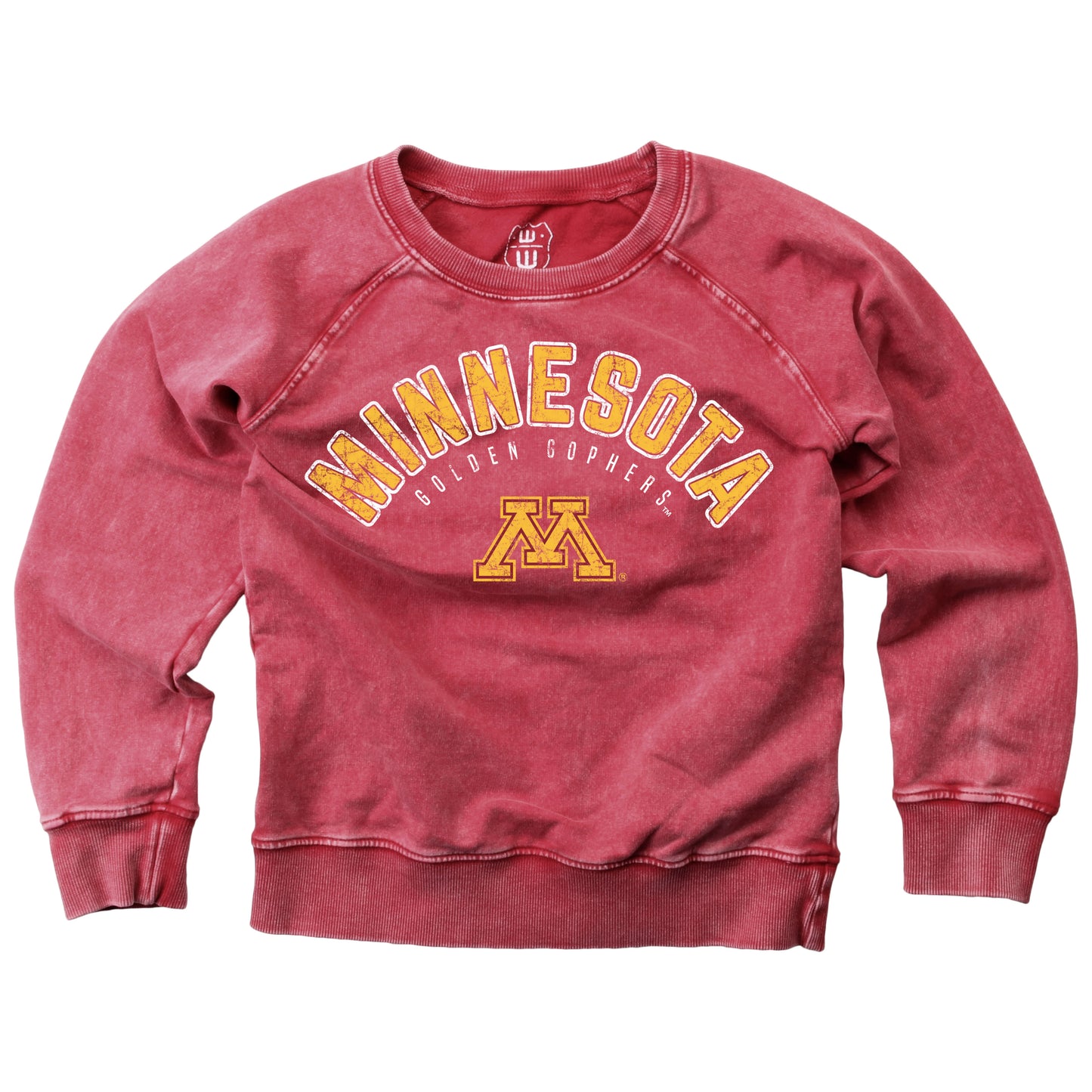 Minnesota Golden Gophers Youth Faded Fleece Crew