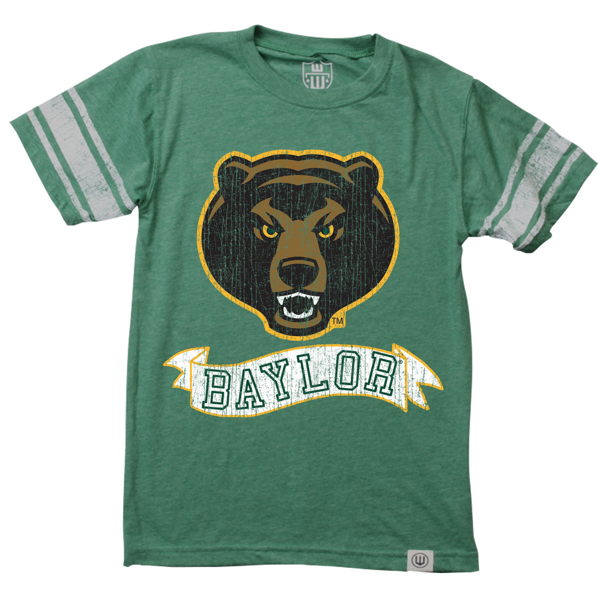 Baylor Bears Youth Boys Sleeve Stripe Tee