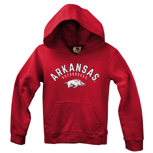 NCAA Kids Fleece Hoodie-Arkansas Razorbacks