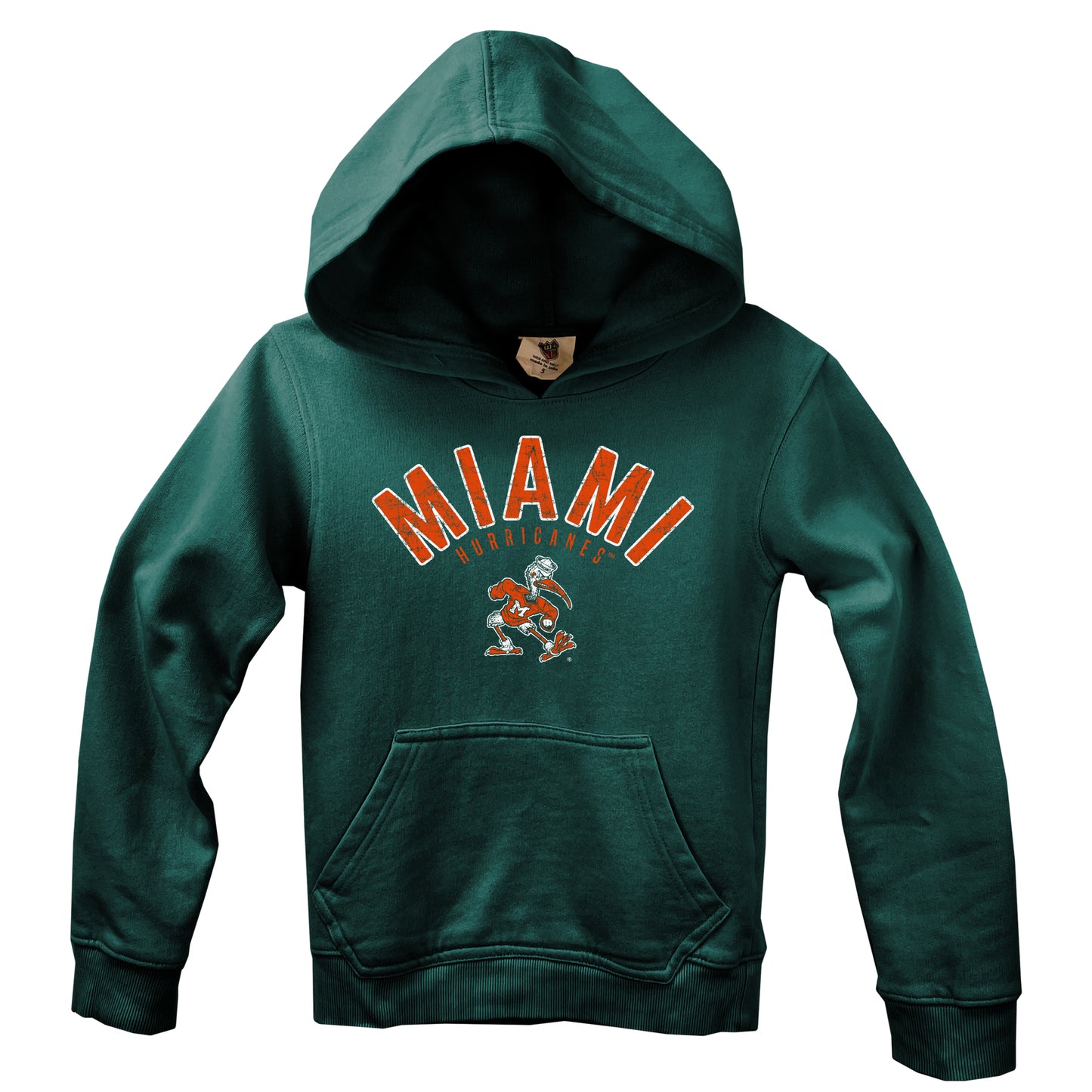 NCAA Kids Fleece Hoodie-Miami Hurricanes