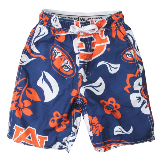 Auburn Tigers Youth Boys Floral Trunks