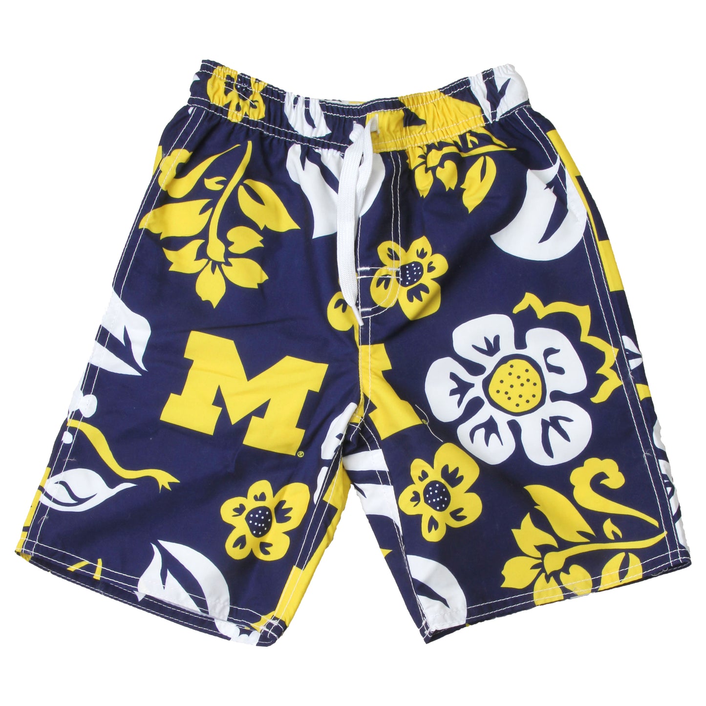 Wes and Willy Michigan Wolverines Boy's Floral Trunks