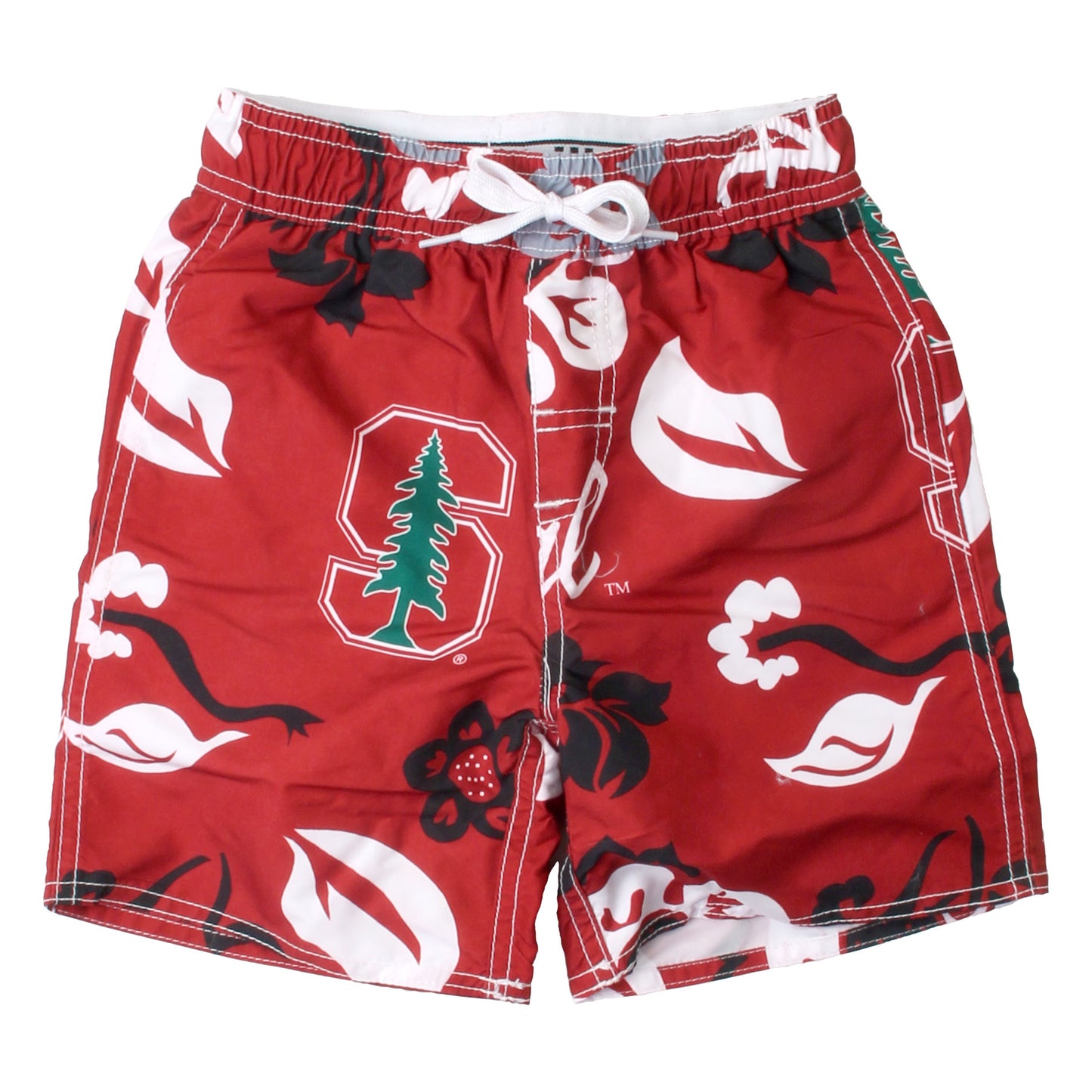 Wes & Willy Stanford Cardinal Floral Volley Trunk
