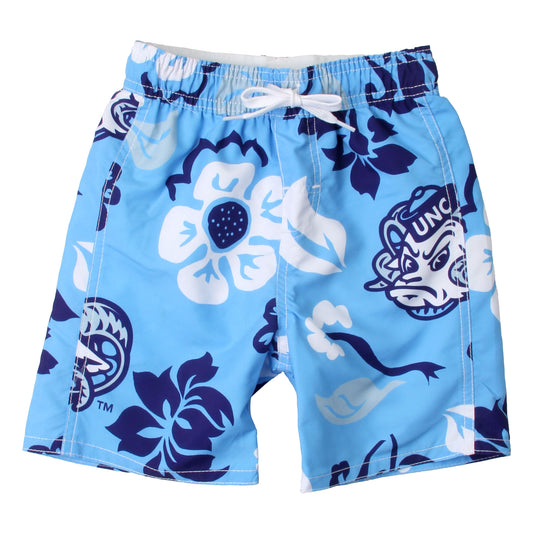 North Carolina Tar Heels Youth Boys Floral Trunks