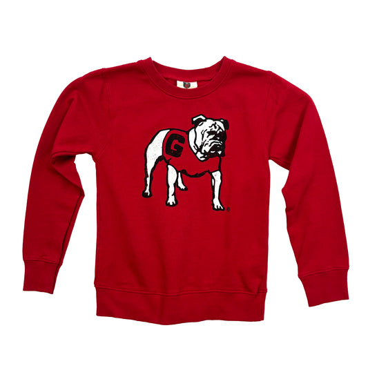 Georgia Bulldogs Youth Fleece Crew