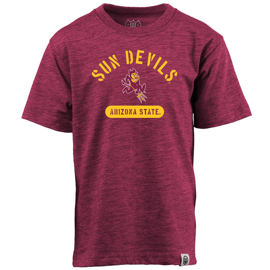 Arizona State Sun Devils NCAA Kids S/S Cloudy Yarn Tee