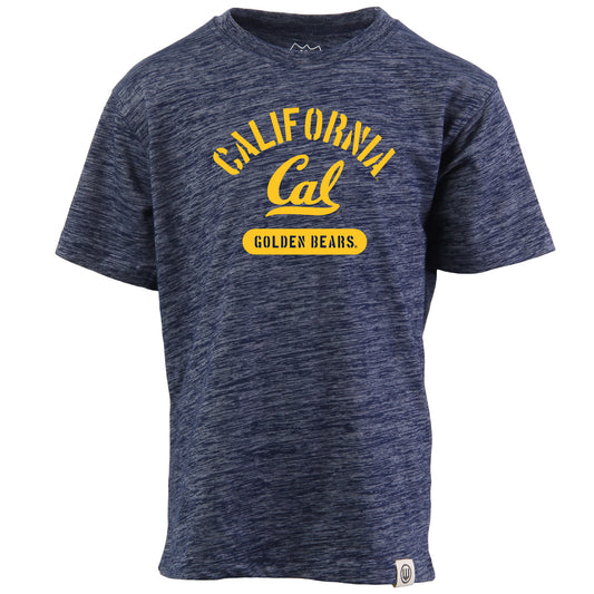 CAL Golden Bears NCAA Kids S/S Cloudy Yarn Tee