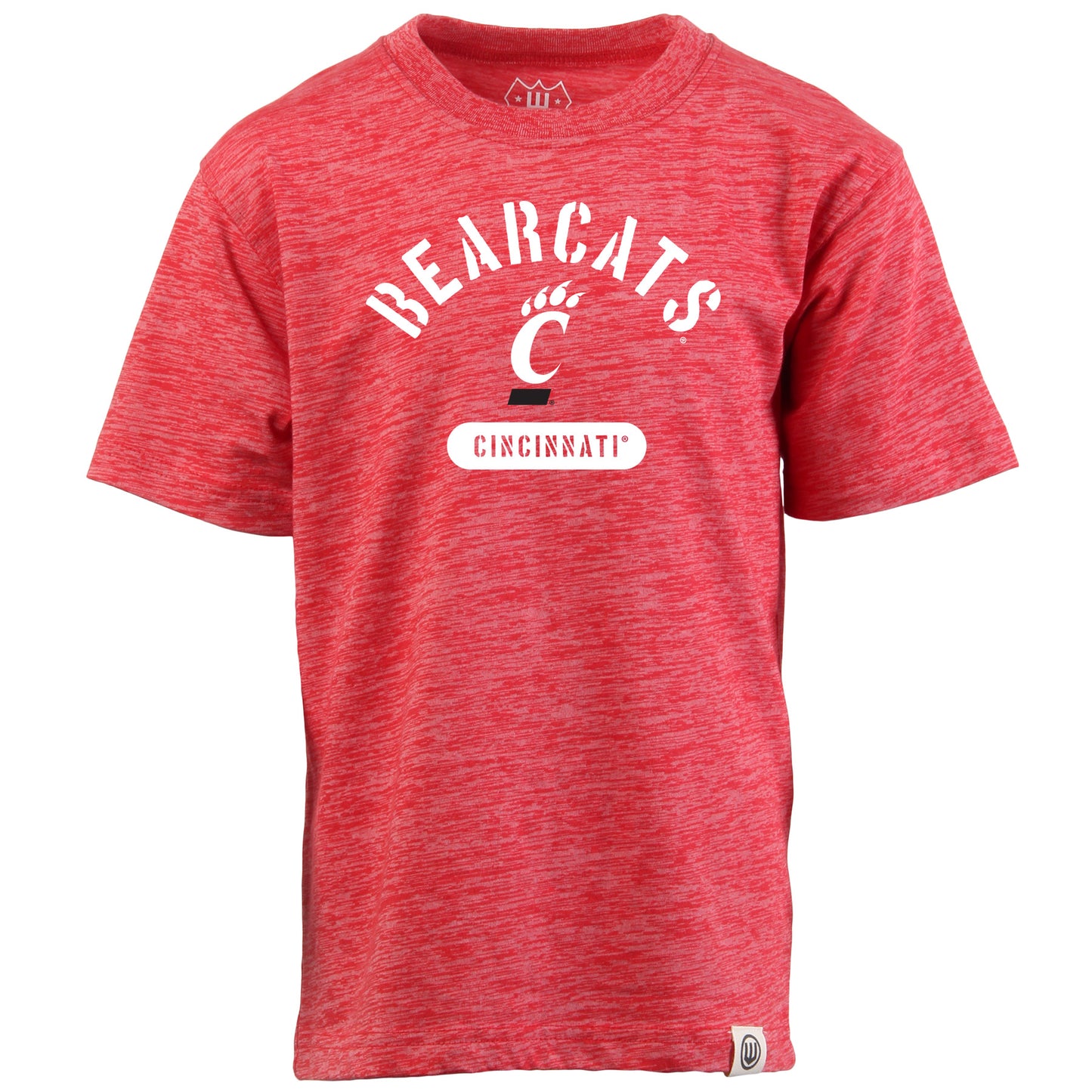 Cincinnati Bearcats NCAA Kids S/S Cloudy Yarn Tee