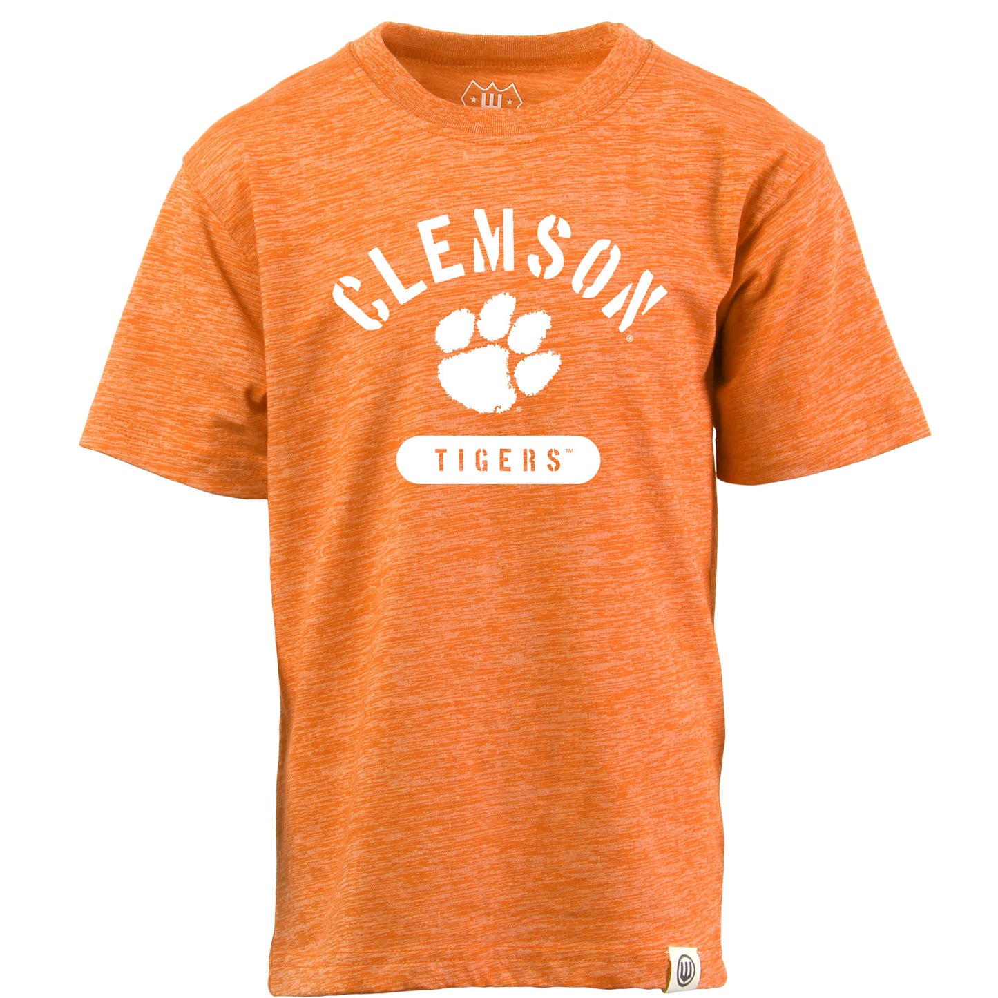 Clemson Tigers NCAA Kids S/S Cloudy Yarn Tee