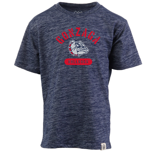 Gonzaga Bulldogs NCAA Kids S/S Cloudy Yarn Tee
