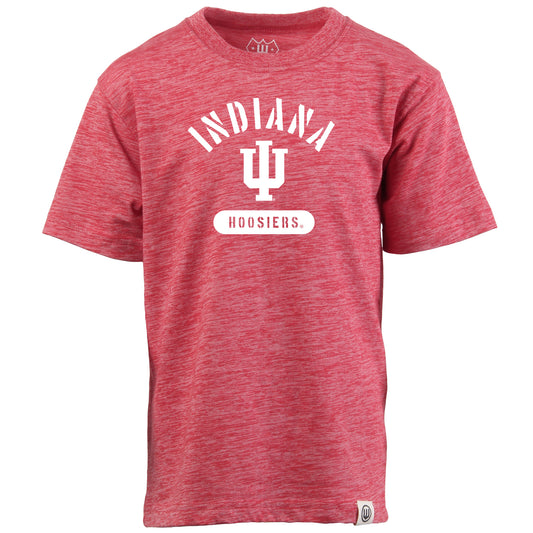 Indiana Hoosiers NCAA Kids S/S Cloudy Yarn Tee