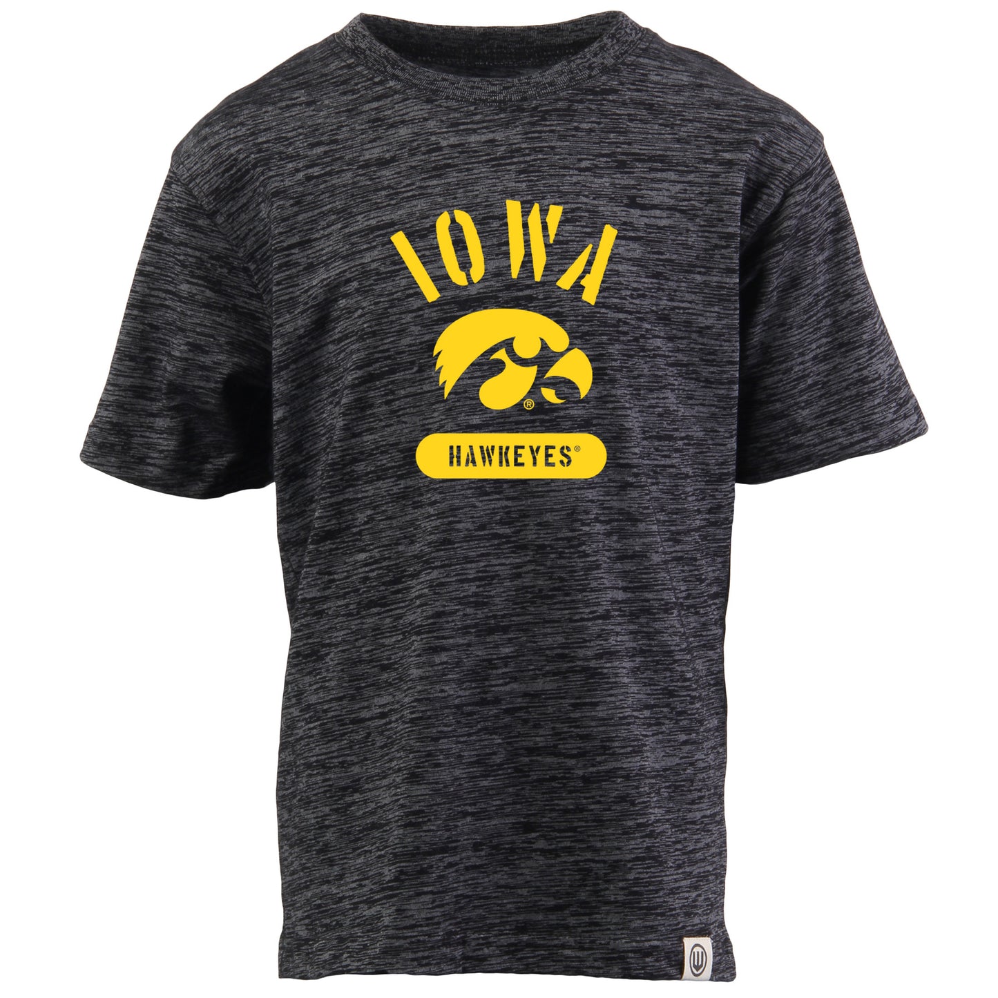 Iowa Hawkeyes NCAA Kids S/S Cloudy Yarn Tee