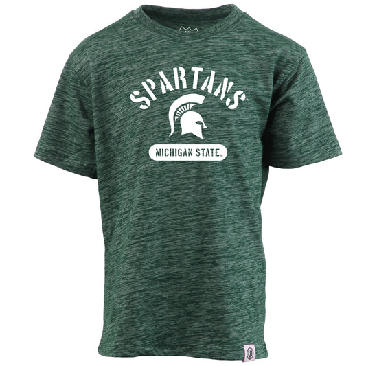 Michigan State Spartans NCAA Kids S/S Cloudy Yarn Tee