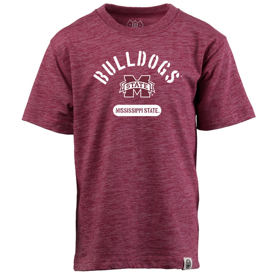 Mississippi State Bulldogs NCAA Kids S/S Cloudy Yarn Tee