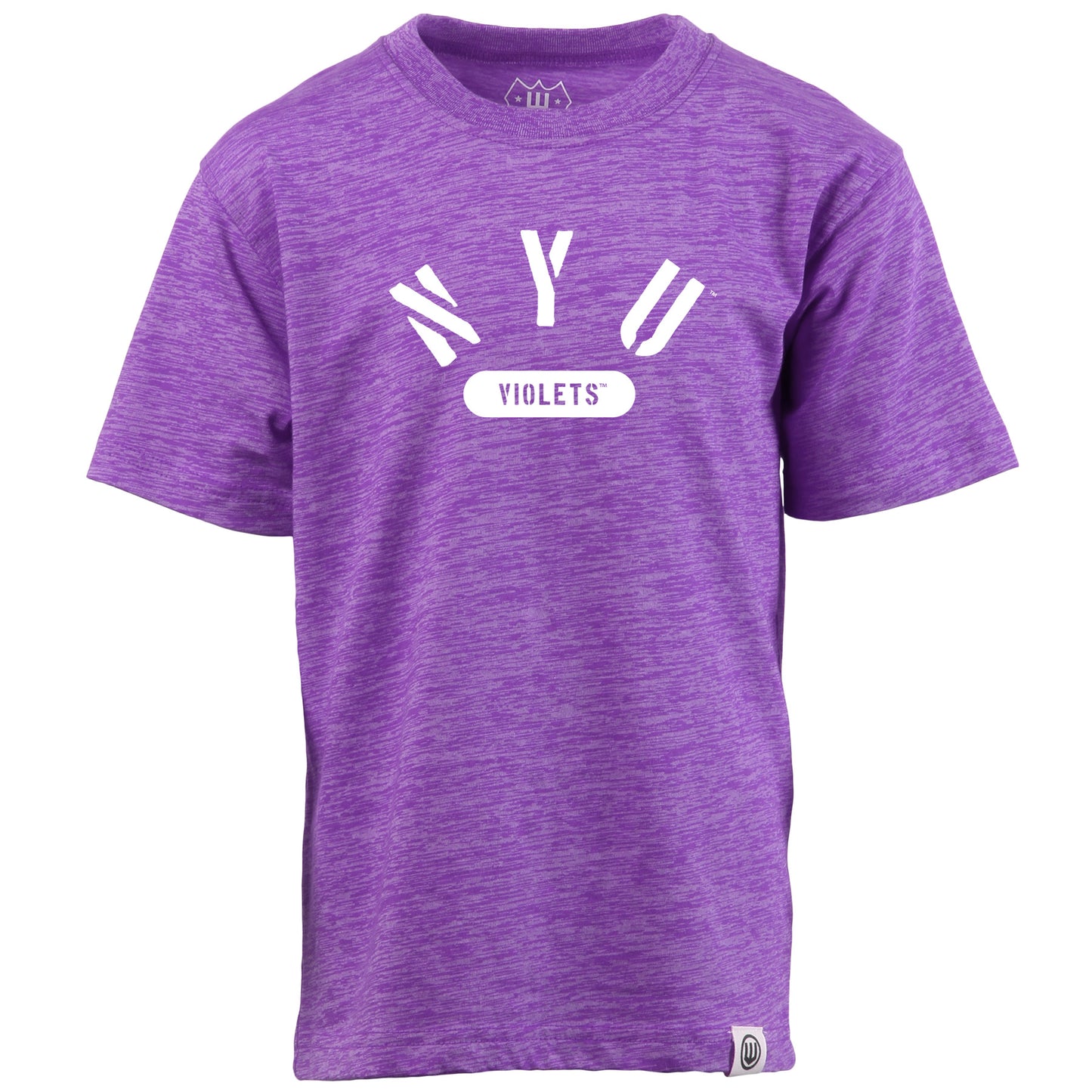 NYU Violets NCAA Kids S/S Cloudy Yarn Tee