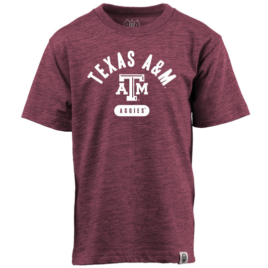 Texas A&M Aggies NCAA Kids S/S Cloudy Yarn Tee