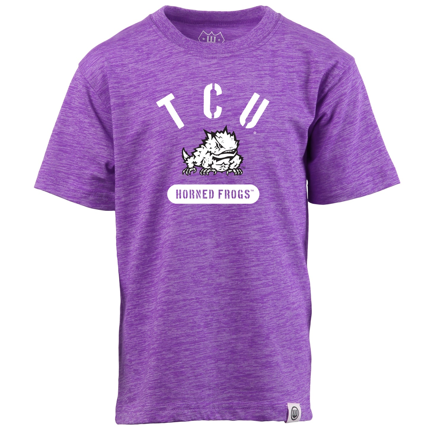 TCU Horned Frogs NCAA Kids S/S Cloudy Yarn Tee