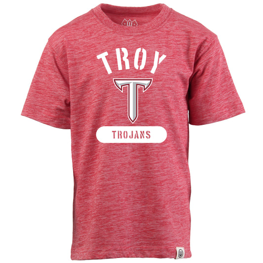 Troy University Trojans SS Cloudy Yarn Tee