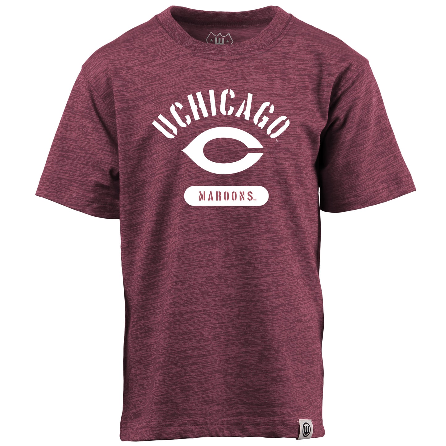 Univ of Chicago Maroons NCAA Kids S/S Cloudy Yarn Tee