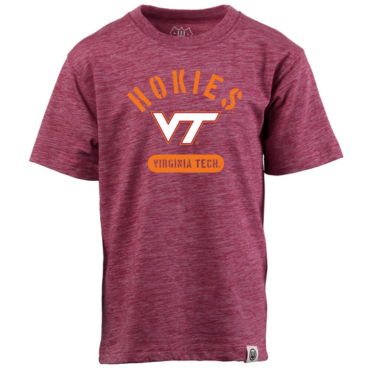 Virginia Tech Hokies NCAA Kids S/S Cloudy Yarn Tee