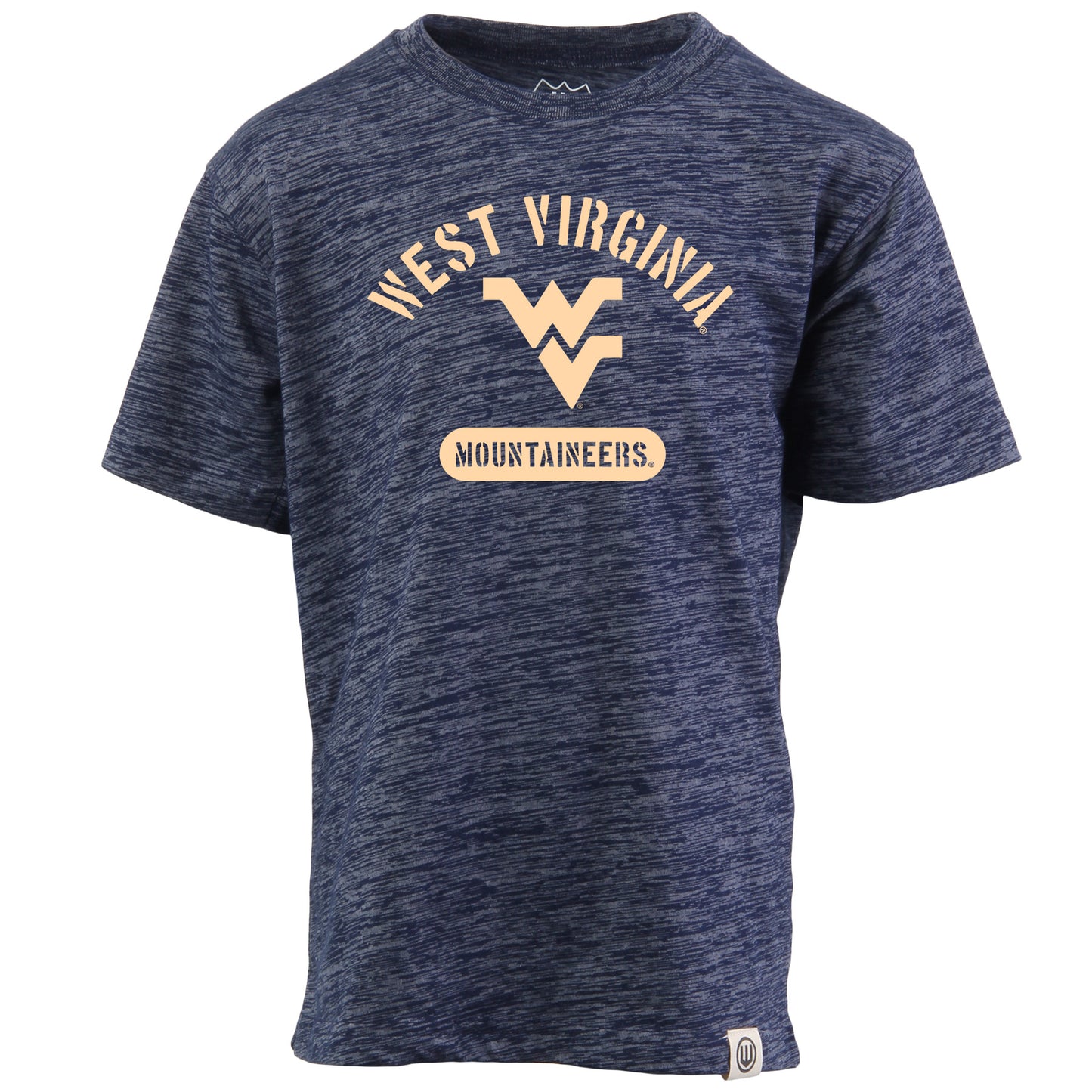 West Virginia Mountaineers NCAA Kids S/S Cloudy Yarn Tee