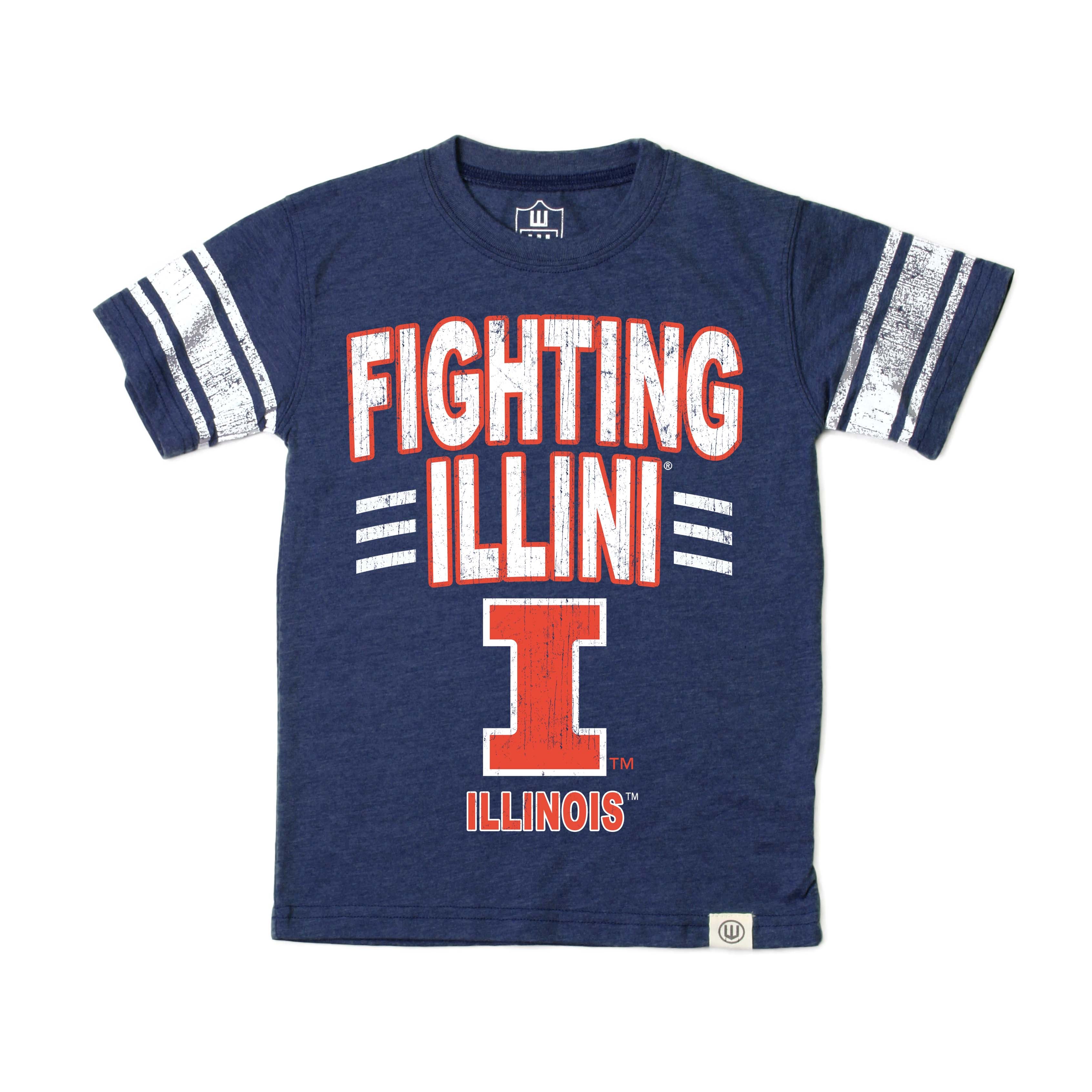 Illinois Fighting Illini Youth Boys Sleeve Stripe Tee – Wes & Willy