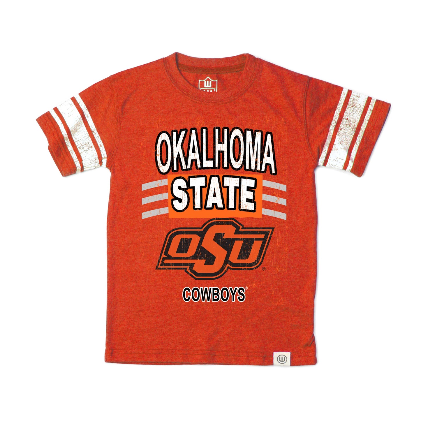 Oklahoma State Cowboys Youth Boys Sleeve Stripe Tee