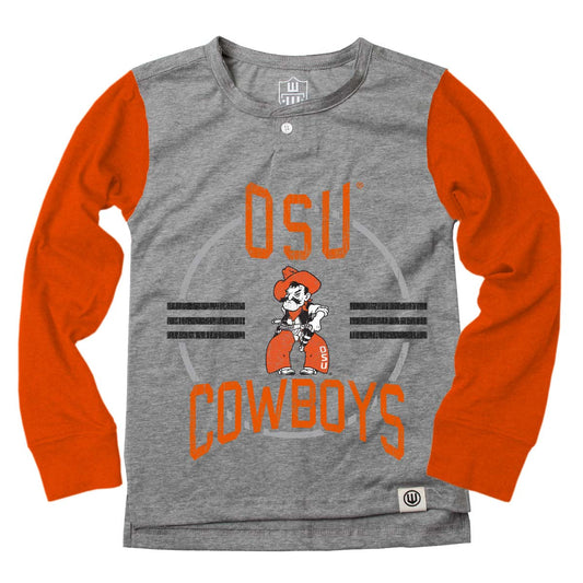 Oklahoma State Cowboys Youth Boys LS Henley