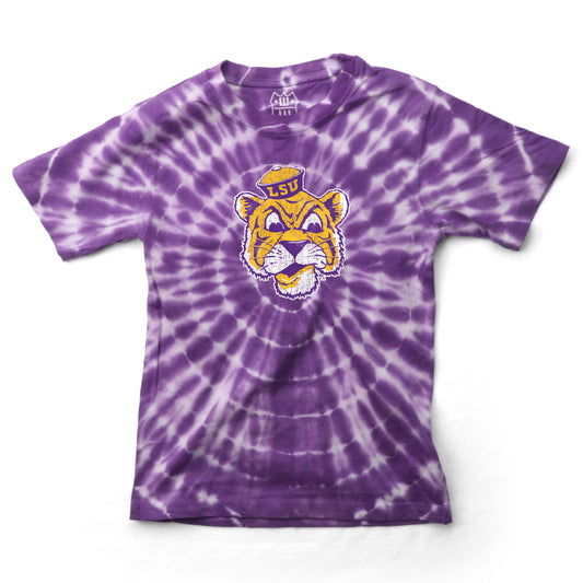 LSU Tigers Youth Circle Tie Dye SS Tee