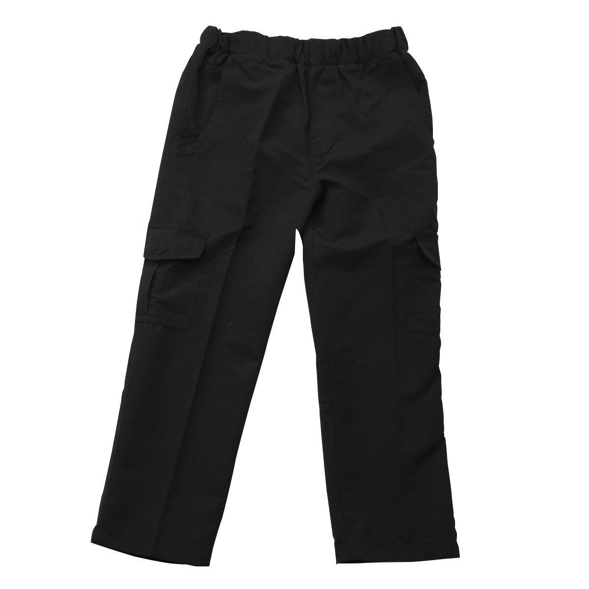 Youth Boys Black Pull On Cargo Pant
