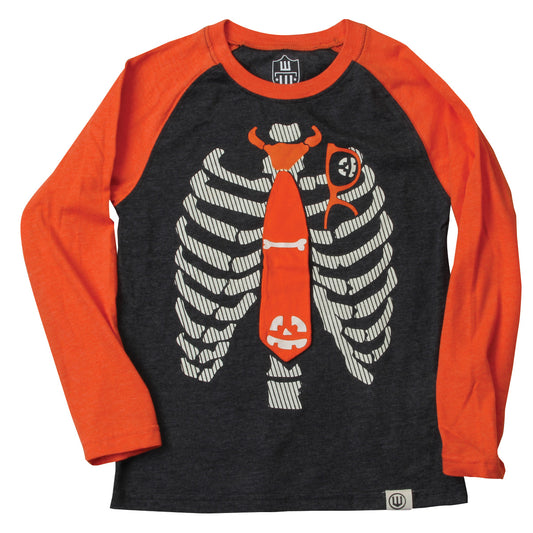 Youth Skeleton Tie Raglan