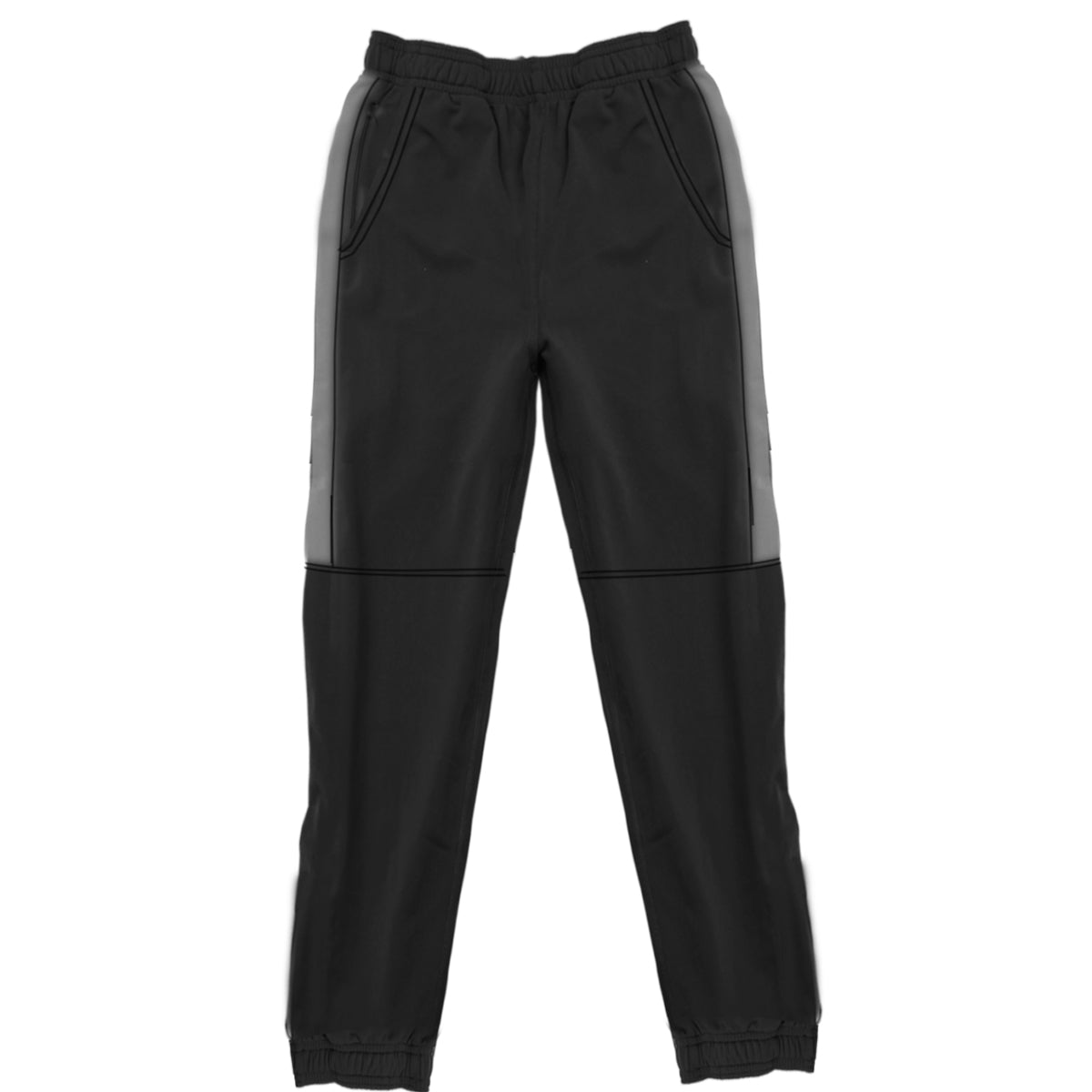 Youth Boys Black Striped Performance Jogger