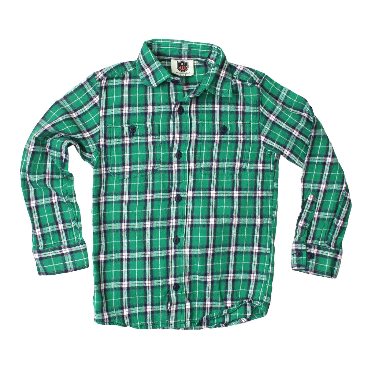 Youth Boys Irish Plaid Shirt