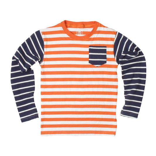 Youth Boys Multi Stripe Long Sleeve Tee