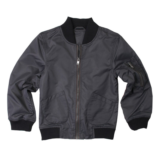 Youth Boys Black Nylon Jacket