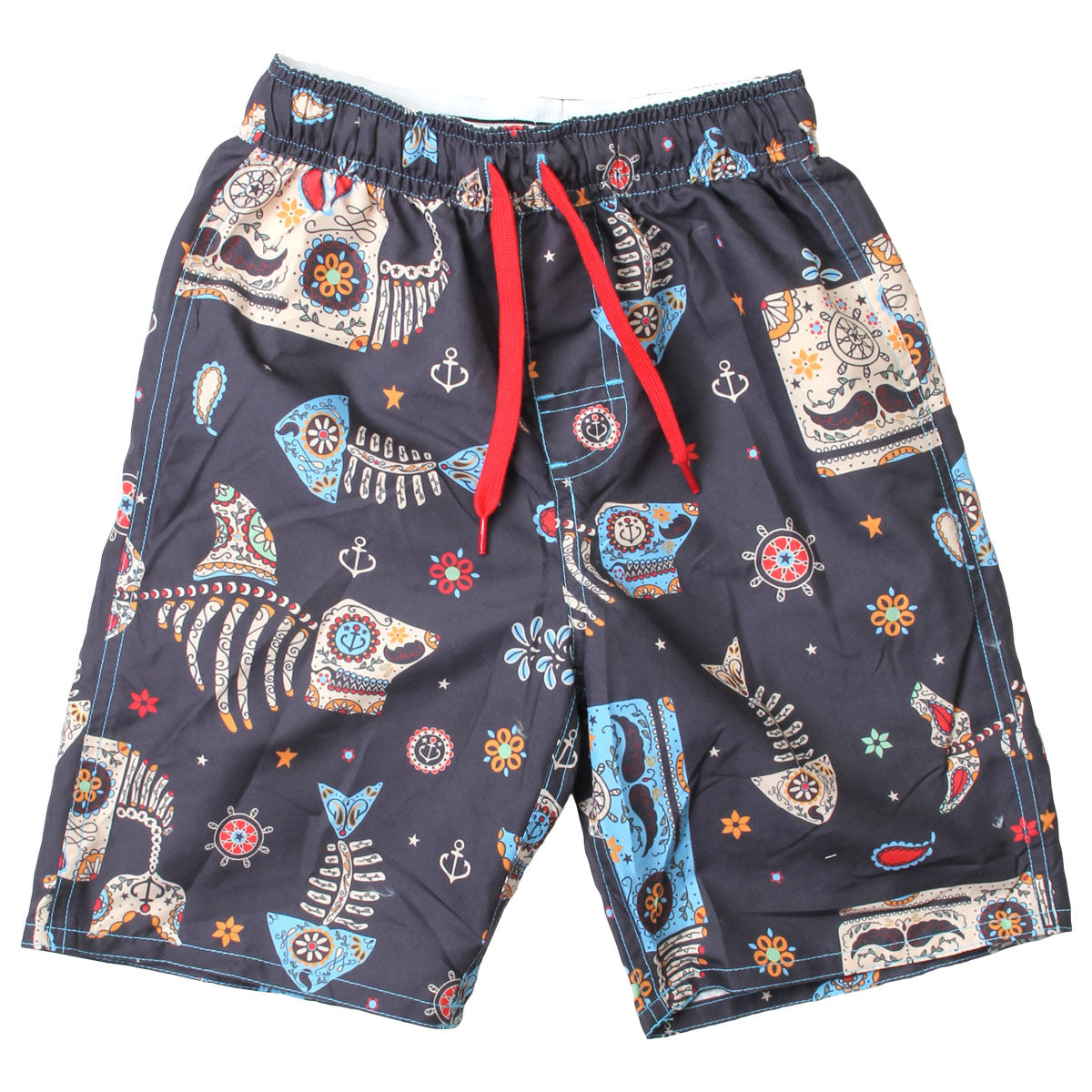 Youth Boys Sugar Skull Swim Trunk