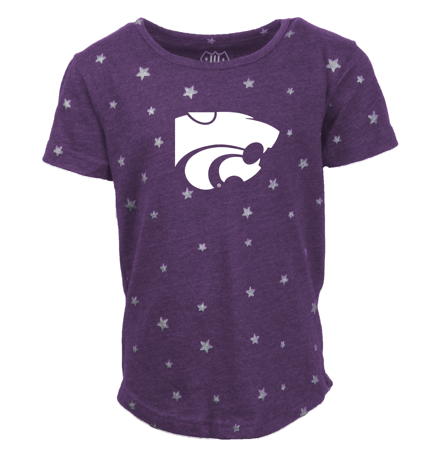 Kansas State Wildcats Youth Girls Shimmer Star Tee