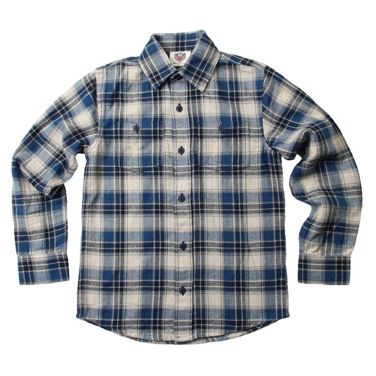 Youth Boys Flannel Shirt-Blue Moon