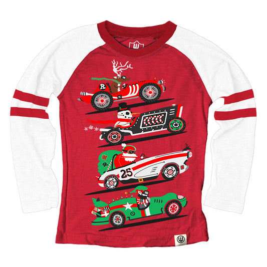 Youth Boys Holiday Race Raglan