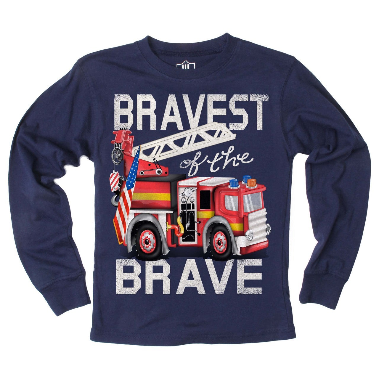 Youth Boys Brave Firetruck Tee