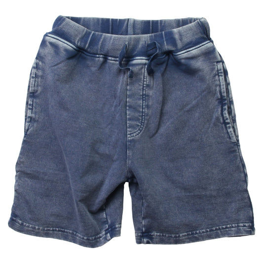 Youth Boys Faded Wash Fleece Shorts-Navy