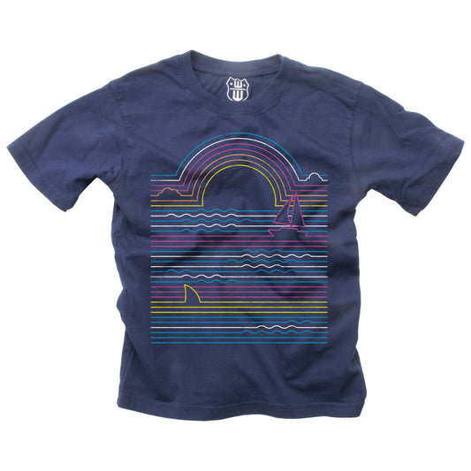 Youth Boys Neon Sunset Tee