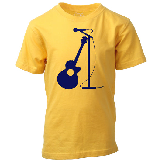 Youth Boys Guitar SS Tee - Gold