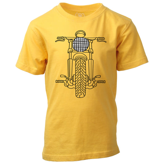 Youth Boys Motorcycle SS Tee - Gold