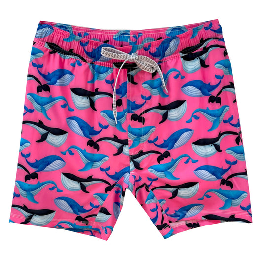 Whales Men's Tech Swim Trunks