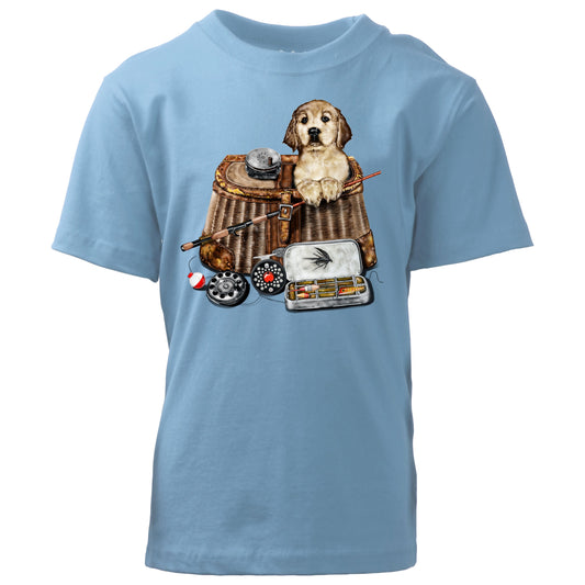 Youth Boys Fishing Puppy Tee