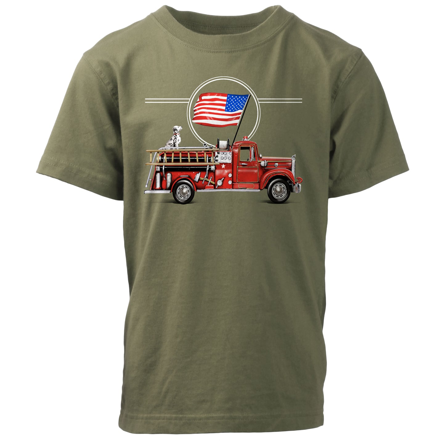 Youth Boys Americana Firetruck SST - Green