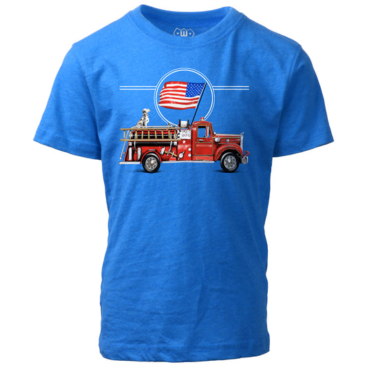 Youth Boys Americana Firetruck SST - Blue Blend